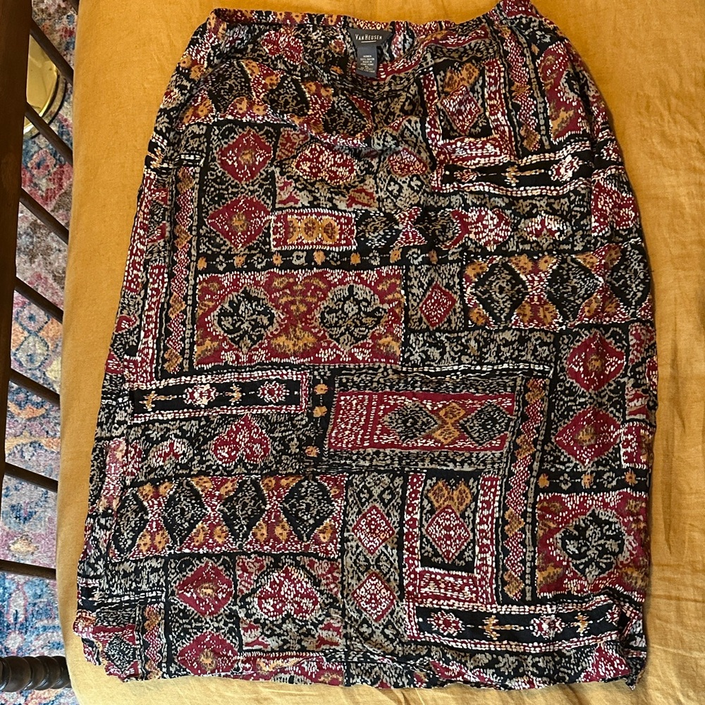 90’s Vintage Van Heusen Patchwork Skirt